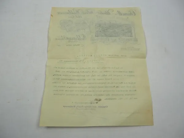 Firmenbrief Chamotte u. Klinker Fabrik Waldsassen AG 1904 Bayern Oberpfalz