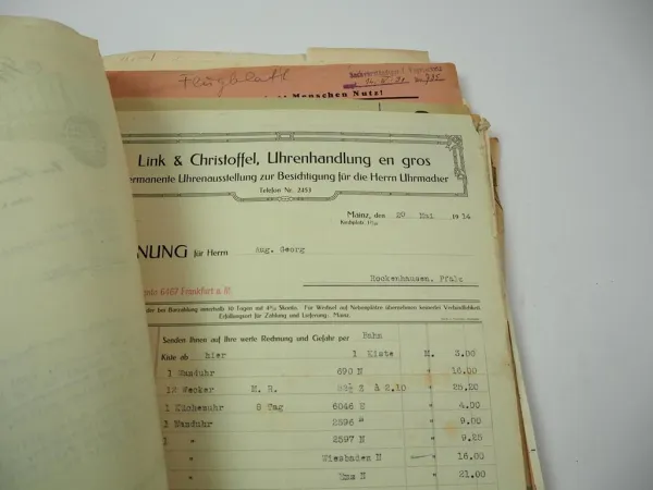Firmenrechnungen und Belege 1,4 kg Deutschland 1891 bis 1960