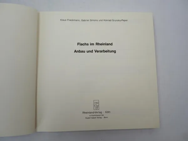 Flachs im Rheinland - Anbau und Verarbeitung 1979 Freilichtmuseum Sobernheim