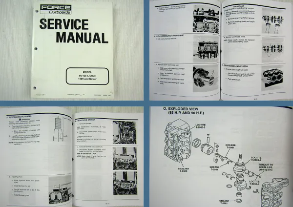 Force Outboards 85 125 L-Drive 1989 and Newer Service Manual 1997