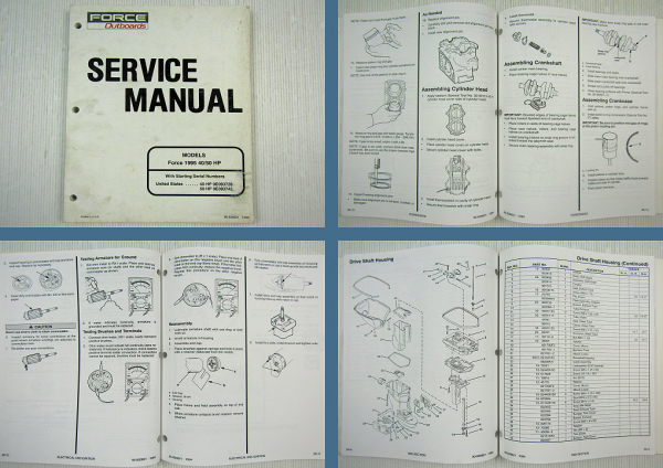 Force Outboards Force Models 40 50 HP 1995 Service Manual