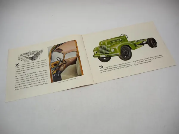 Ford 1,5 - 2 T BB Spezial FK Serie Prospekt Technische Daten ca. 1955er Jahre