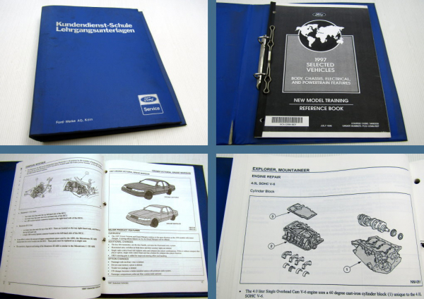 Ford 1997 Selected Vehicles New Model training Reference Book Body Chassis Elect