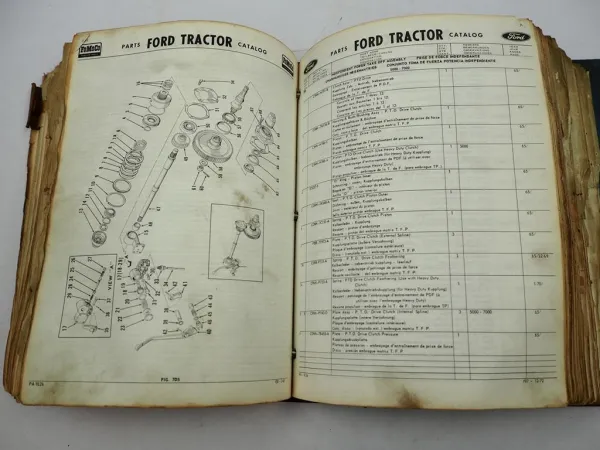 Ford 2000 3000 3400 3500 4000 4500 5000 7100 ab 1965 Ersatzteilkatalog Parts Catalog 1976