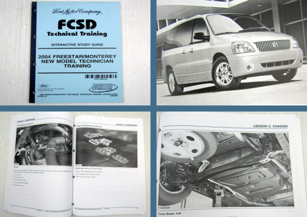 Ford 2004 Freestar Monterey New Model Technician Training Study Guide FCSD 09/03