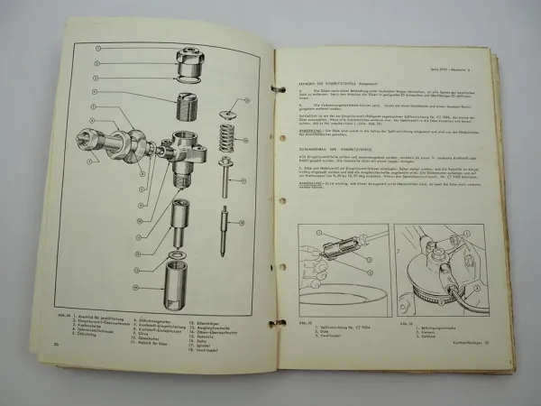 Ford 2700 Baureihe 4 & 6 Zyl. 2701E 2703E 2704E Motor Werkstatthandbuch 1969
