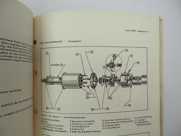 Ford 2700 Baureihe 4 & 6 Zyl. 2701E 2703E 2704E Motor Werkstatthandbuch 1969