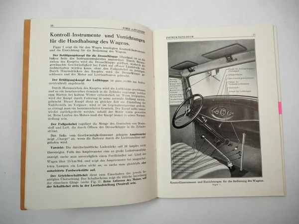 Ford 4 Zylinder AB ABF PKW & LKW Instruktionsbuch Betriebsanleitung 1930/40er Jahre