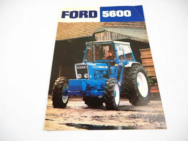 Ford 5600 Traktor Prospekt Technische Daten Beschreibung 12/1977