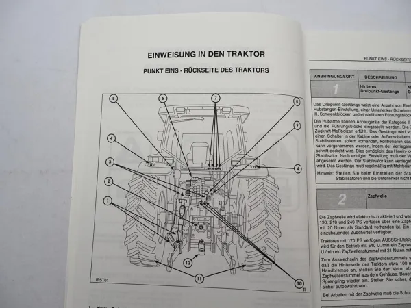 Ford 8670 - 8970 Fiatagri G 170 190 210 240 Traktor Techn. Einweisung Handbuch