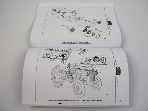 Ford 9N 9NAN 2N 2NAN 8N 8NAN Tractor Parts Catalogue List 1939 thru 1950