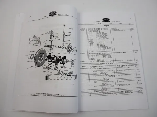 Ford 9N 9NAN 2N 2NAN 8N 8NAN Tractor Parts Catalogue List 1939 thru 1950