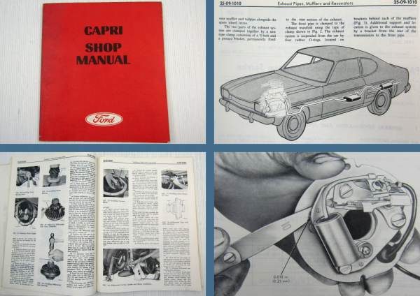 Ford Capri I USA ECJ Shop Manual Service Repair Manual March 1970