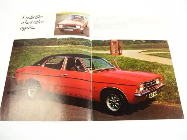 Ford Cortina MK III Car PKW Prospekt Brochure 1973