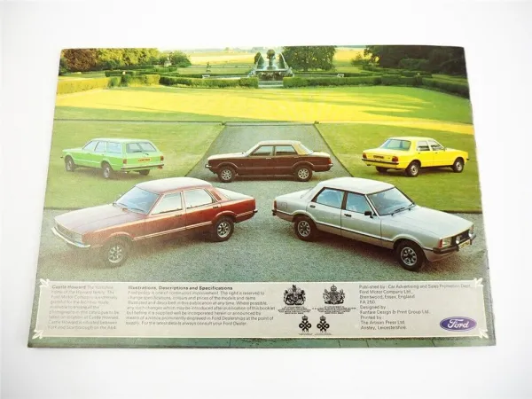 Ford Cortina MK IV 1300 1600 2000 Saloon Estate Car PKW Prospekt Brochure 1976