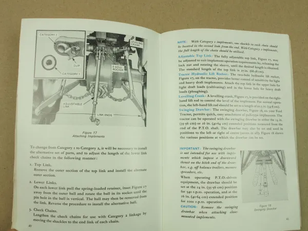 Ford Dexta 2000 und Super Dexta 3000 Operators Manual Bedienungsanleitung 1964