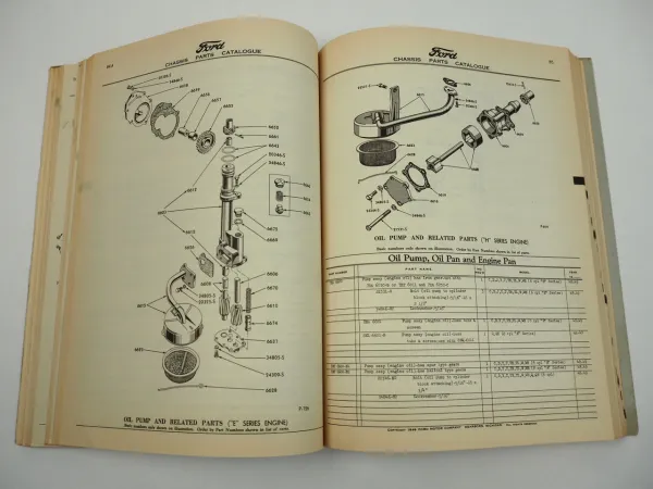 Ford F1 to F8 Truck1948 1949 Chassis Parts Catalogue Ersatzteilliste Fahrgestell