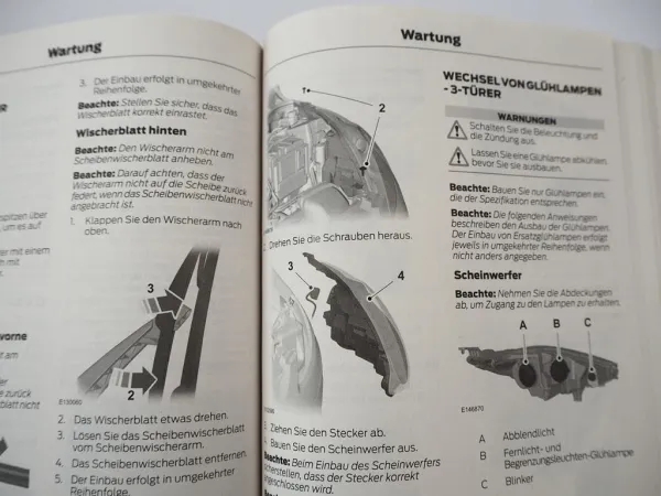 Ford Fiesta Mk7 Betriebsanleitung Bedienungsanleitung 12/2014 Bordbuch deutsch