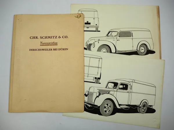 Ford FK 2500 2400 Angebot Kofferaufbau Schmitz Karosseriebau Derichsweiler 1956