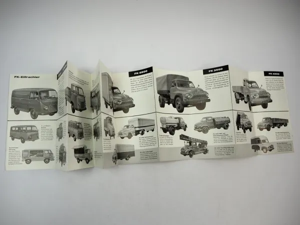 Ford Gesamtprogramm PKW LKW Prospekt 1950/60er Jahre