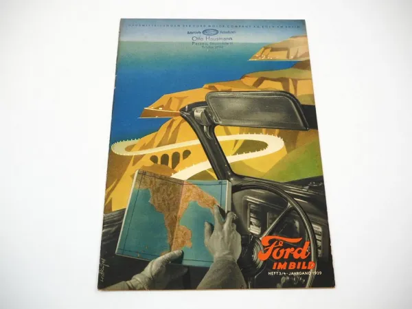 Ford im Bild Firmenzeitschrift Nr. 3/4 Jahrgang 1939 Köln Eifel Fahrt V8