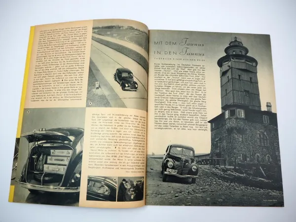 Ford im Bild Firmenzeitschrift Nr. 5/6 Jahrgang 1939 Köln Taunus