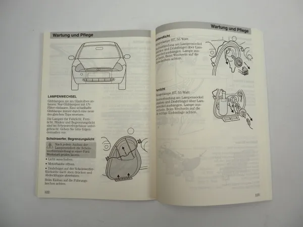 Ford Ka Betriebsanleitung Bedienungsanleitung Bordbuch 10/2001