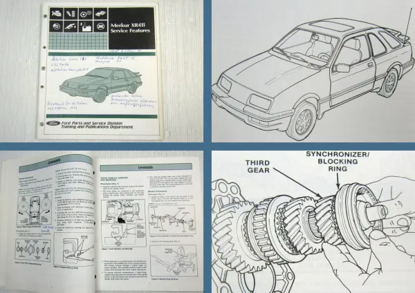 Ford Merkur XR4Ti Service Features Technical Training Schulung 1984