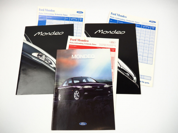 Ford Mondeo CLX GLX Ghia Fashion Skylight 3x Prospekt Preisliste 1990er Jahre