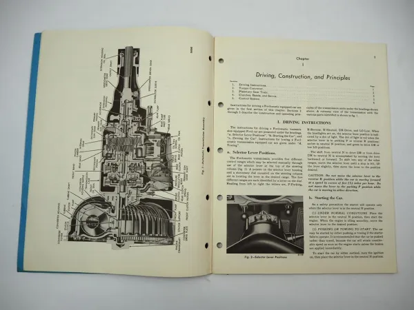 Ford O Matic Fordomatic Transmission Shop Manual 1950 Repair Manual Maintenance