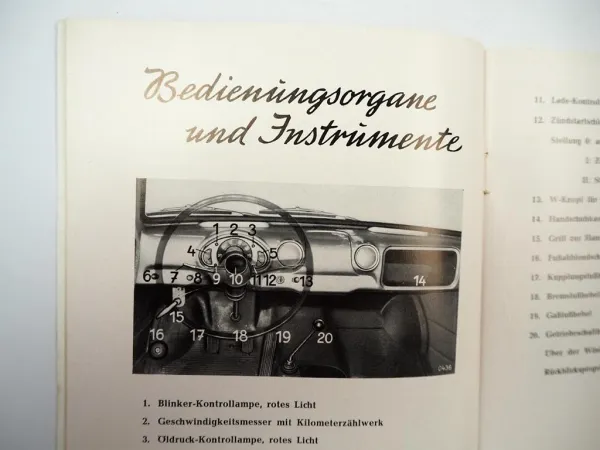 Ford Taunus 12 G13 Bedienungsanleiung Betriebsanleitung 1953