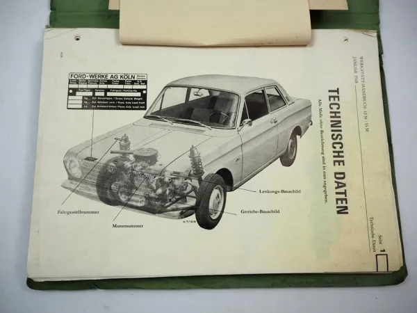 Ford Taunus 12M 15M Werkstatthandbuch Ergänzung 1966 - 1970