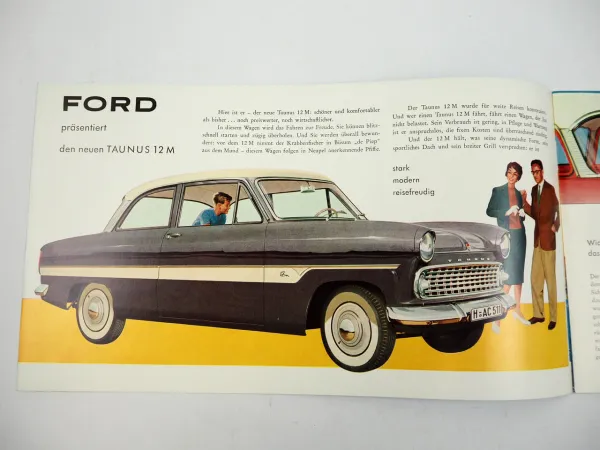 Ford Taunus 12M Limousine Kombi Prospekt 1950er Jahre