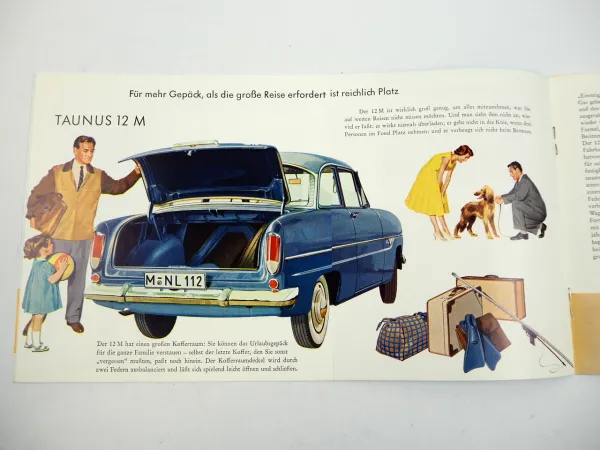 Ford Taunus 12M Limousine Kombi Prospekt 1950er Jahre