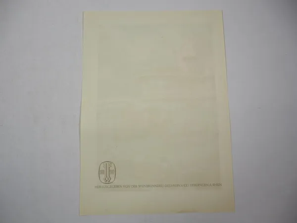 Ford Taunus 15M G13 Dujardin Weinbrand Werbung 1950er Jahre