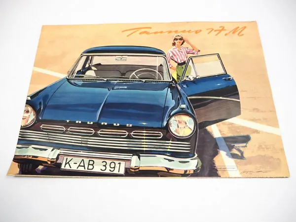 Ford Taunus 17 M P2 PKW Prospekt Technische Daten Produktvorstellung ca. 1957
