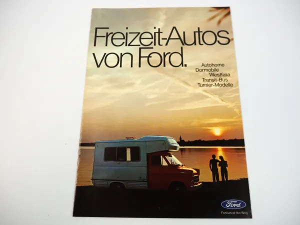 Ford Transit Autohome Dormobile Westfalia Turnier Bus Camper Prospekt 1973