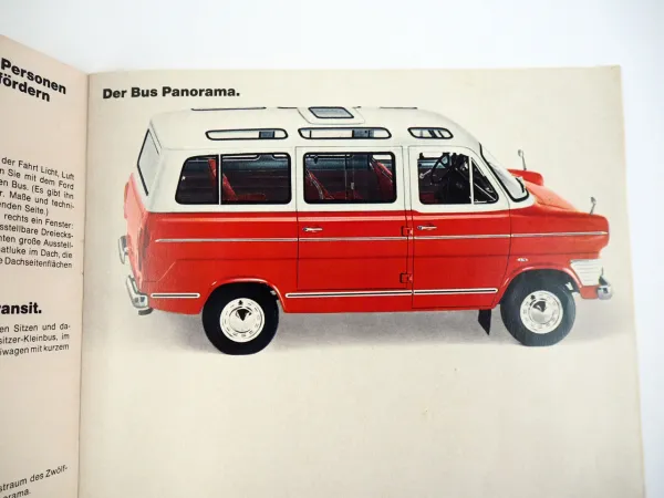 Ford Transit Transporter Programm Übersicht Prospekt ca. 1965