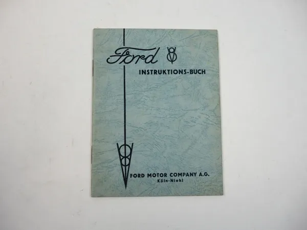 Ford V8 Instruktionsbuch Betriebsanleitung 1935