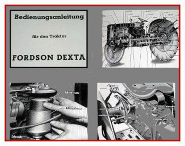 Fordson Dexta Schlepper Bedienungsanleitung 1960