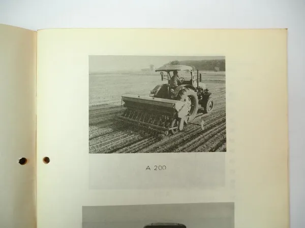Fortschritt Saxonia A200 A201 Heckanbau Drillmaschine Ersatzteilliste 1968