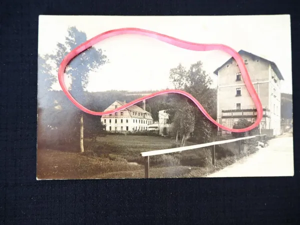 Foto AK Lössen bei Schkeuditz oder Schkopau 1915 gelaufen