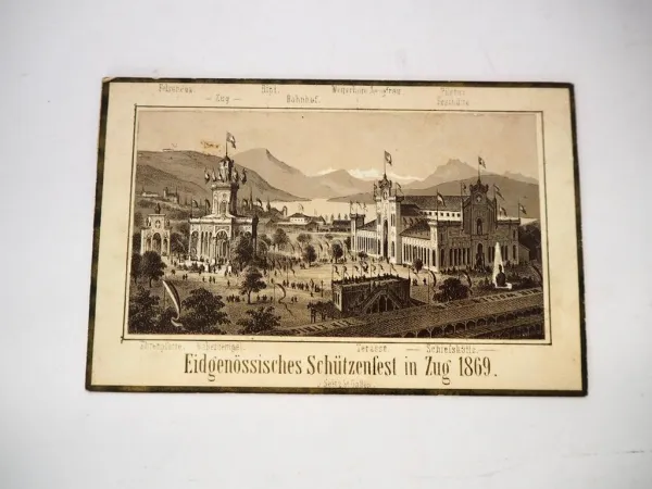 Foto Eidgenössisches Schützenfest in Zug 1869 Schweiz