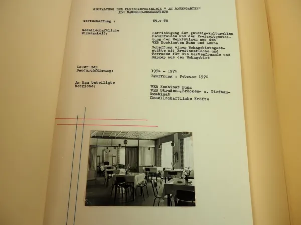 Fotomappe Halle Saale 1976 Ammendorf Rosengarten Wohnungsbau HO DDR