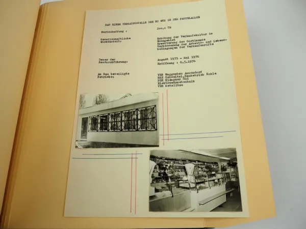 Fotomappe Halle Saale 1976 Ammendorf Rosengarten Wohnungsbau HO DDR