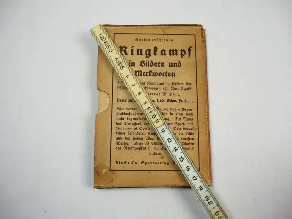 Fr. Henze Anleitung zum Boxen in Bildern und Merkworten 1920er Jahre