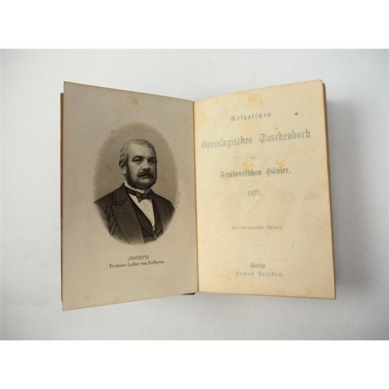 Freiherrliches Gothaisches Genealogisches Taschenbuch Perthes 1875 Adel