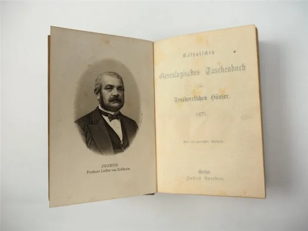 Freiherrliches Gothaisches Genealogisches Taschenbuch Perthes 1875 Adel