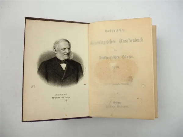 Freiherrliches Gothaisches Genealogisches Taschenbuch Perthes 1876 Adel