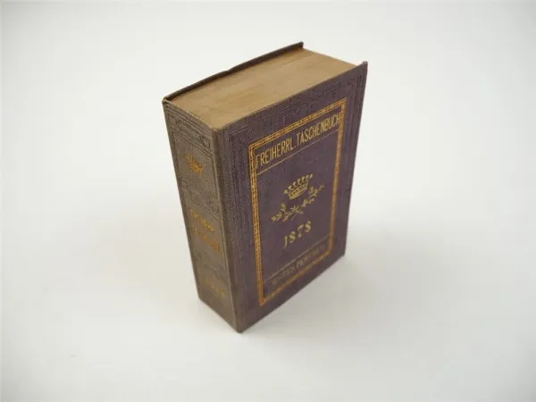 Freiherrliches Gothaisches Genealogisches Taschenbuch Perthes 1878 Adel